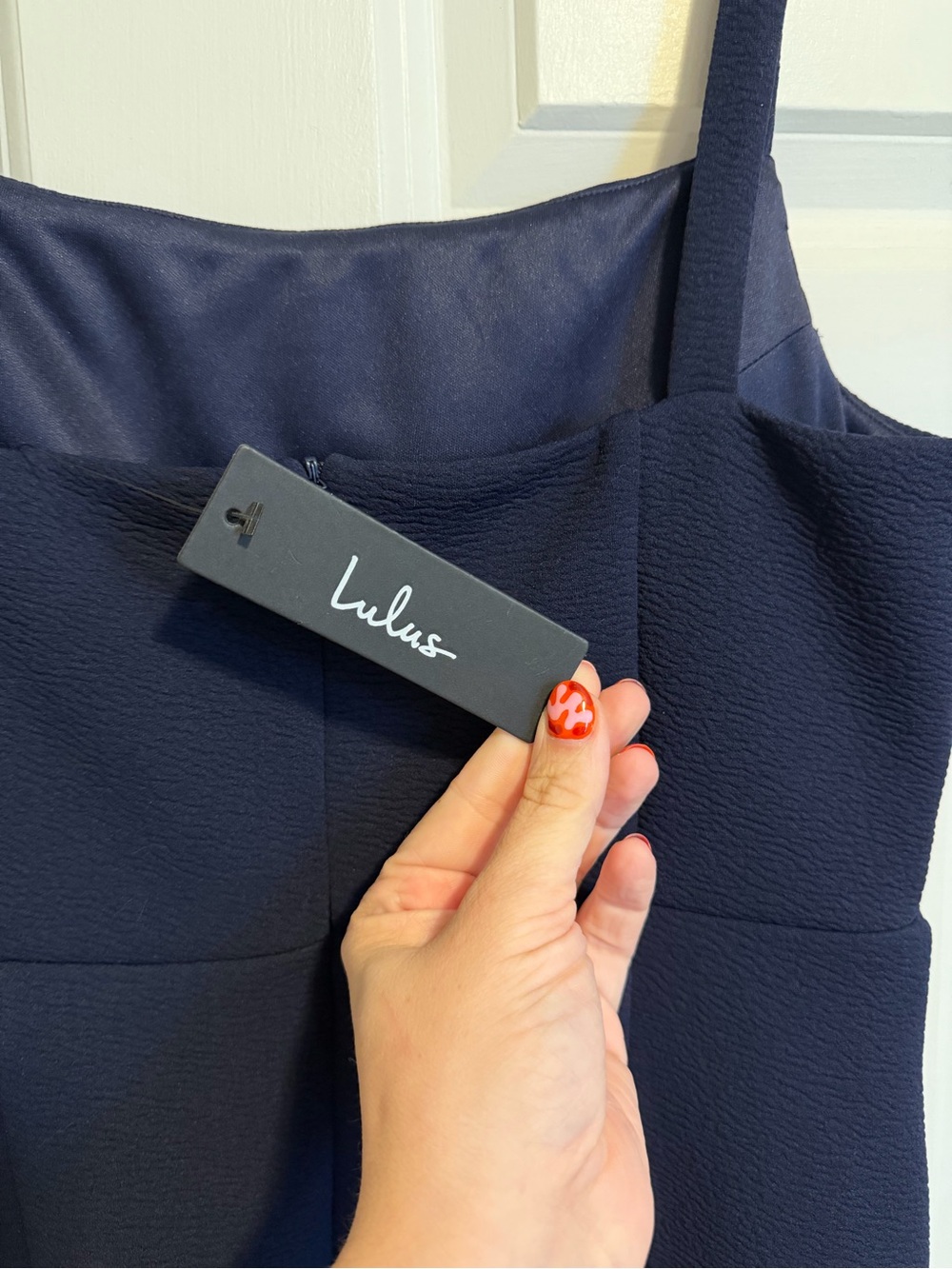 NWT - Lulu's Navy Mini Dress - Picture 3 of 4
